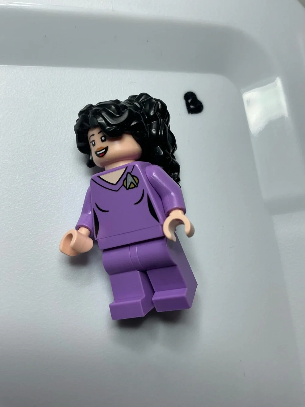 LEGO Counsellor Deanna Troi minifigure from the Star Trek: The Next Generation
